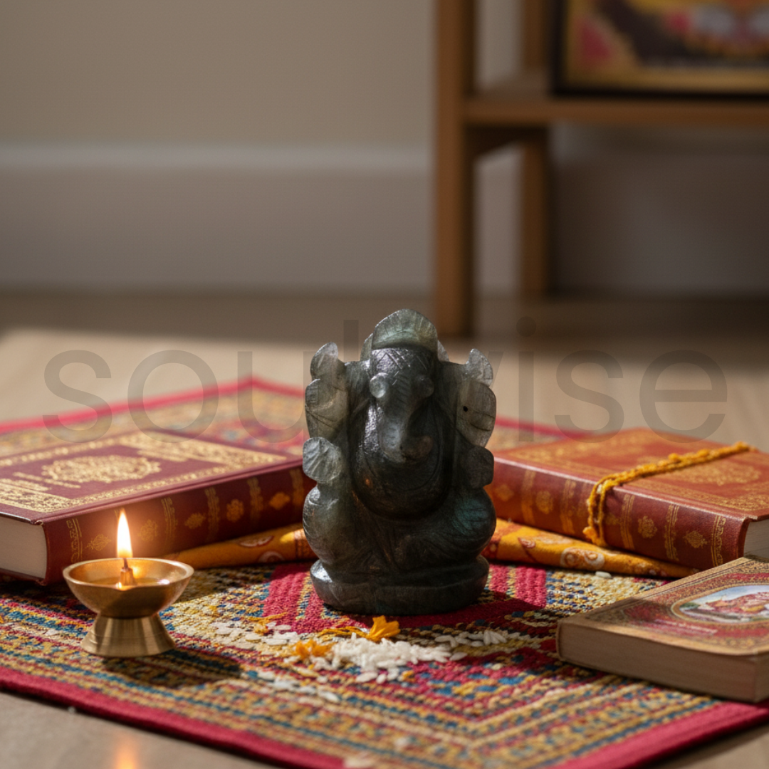 लैब्राडोराइट गणेश 2"