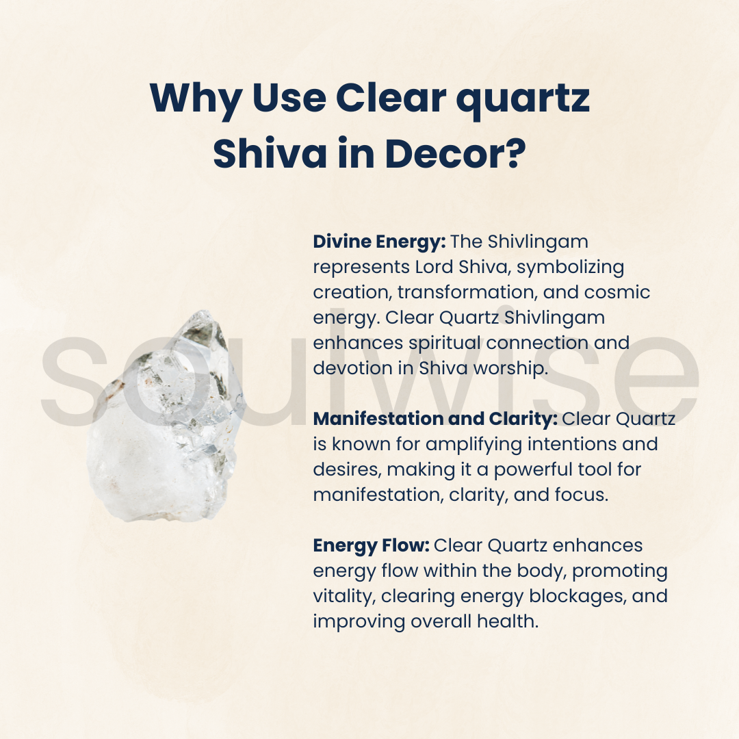 Clear Quartz Shiva Statue – 3 Inch Natural Sphatik Shiv Murti for Pooja, Meditation, Vastu & Spiritual Decor.