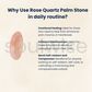 Soulwise Rose Quartz Worry Stone – Natural Thumb Stone for Anxiety Relief, Pocket Crystal for Stress & Self-Love.