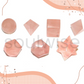 Soulwise Rose Quartz Sacred Geometry Set – 7-Piece Polished Crystal Shapes for Energy Healing, Meditation & Chakra Alignment