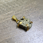 Raw Pyrite Pendant, Certified Crystal for wealth & protection