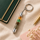 Money Magnet Natural Crystal Chips Keychain – Prosperity-Themed Gemstone Keyring for Keys, Bags & Spiritual Gifting