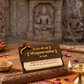 Shree Hanuman Chalisa Evam Aarti – Wooden Pocket Prayer Book with Sacred Thread | Portable Devotional Book for Daily Worship, Protection & Spiritual Gift