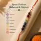 7 /Seven Chakra Crystal Rakhi – Natural Healing Crystal Rakhi for Chakra Balancing, Harmony, Protection & Positive Energy