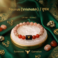 Taurus (Vrishabh Rashi) Zodiac Bracelet – Natural Sunstone & Carnelian Crystal Bracelet for Confidence, Vitality & Success