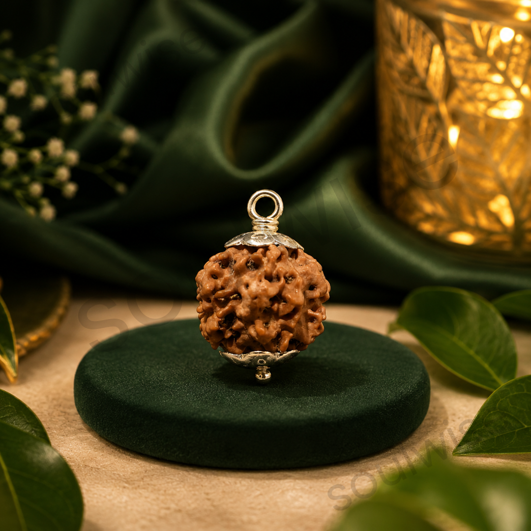 1 Mukhi Rudraksha Pendant Necklace – Sacred Bead for Spiritual Growth, Focus & Divine Blessings