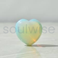 Opalite Heart Stone Polished Crystal for Meditation Calm Energy Emotional Balance Spiritual Home Décor Gift