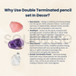 Soulwise Double Terminated Crystal Point Set – Clear Quartz, Rose Quartz & Amethyst – 3-Piece Crystal  Set