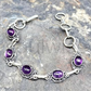 Amethyst Crystal Embedded Healing Bracelet – Natural Gemstone Energy Bracelet for Meditation, Stress Relief & Chakra Balancing