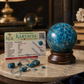 Blue Apatite Crystal Sphere (45–50mm) with Wooden Stand – Natural Healing Crystal Ball for Meditation, Reiki, Chakra Balancing & Home Décor
