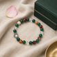 Aries Zodiac Crystal Bracelet with Hamsa Hand Charm – Certified Natural Multi-Stone 8mm Beads