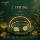 Double Cuff Raw Citrine Bangle – Natural Healing Crystal Bracelet for Abundance, Confidence, Success & Positive Energy