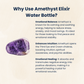 Amethyst Crystal Elixir Water Bottle 500 ml