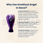 Amethyst Angel Figurine 1 "