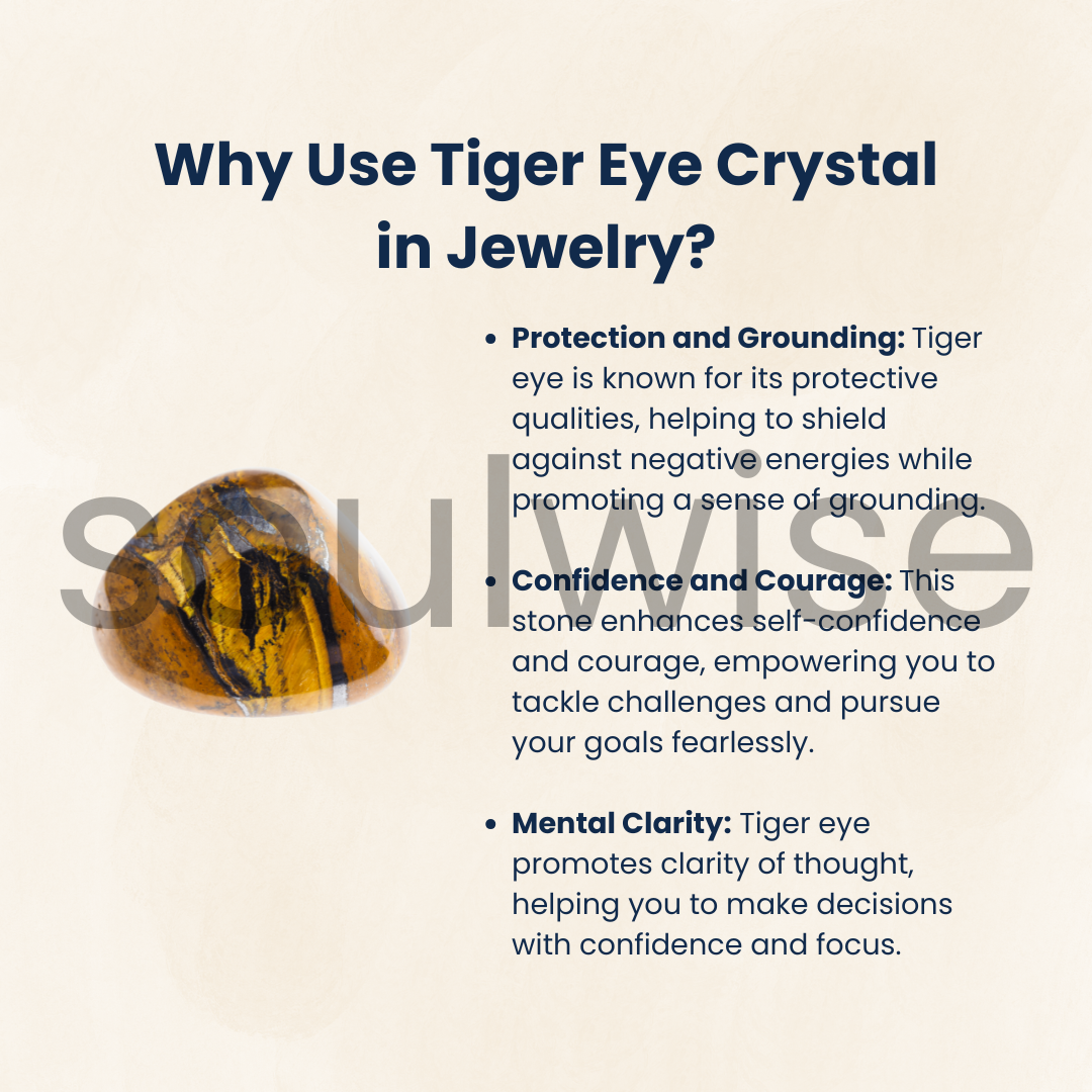 Soulwise Tiger’s Eye 8mm Jaap Mala – 108+1 Beads for Courage, Protection, Focus, Meditation & Mantra Chanting