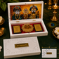 Jai Jagannath Temple Box with Golden Paduka & Divine Photo Frame – Premium Spiritual Décor & Devotional Showpiece for Home, Office & Pooja Room