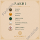 Money Magnet Libra Rakhi – Green Jade, Citrine, Pyrite & Mother of Pearl Zodiac Rakhi for Prosperity, Balance & Positive Energy