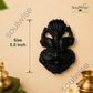 Black Tourmaline Crystal Face Carving – Natural Healing Crystal Décor for Protection, Grounding & Positive Energy