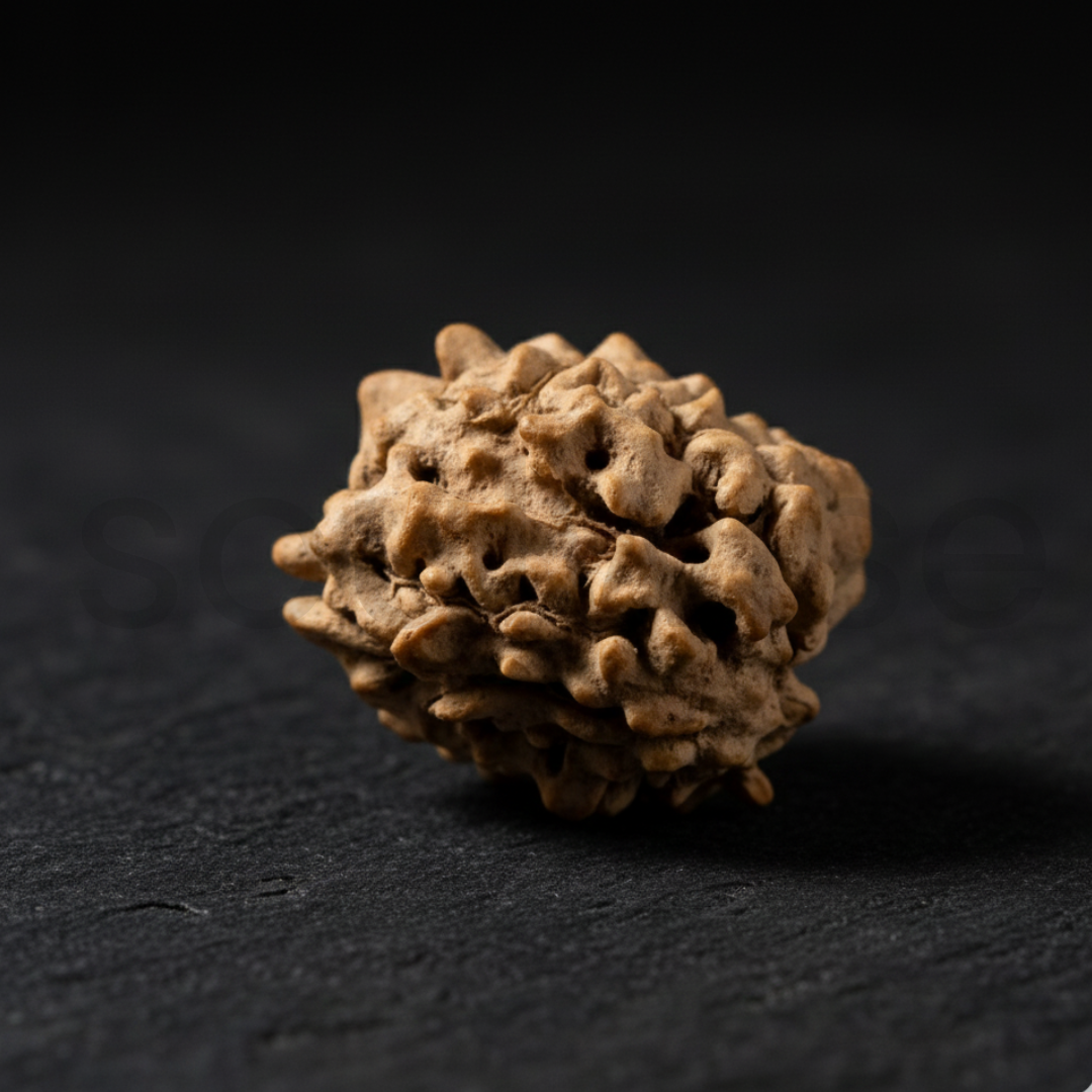 Natural 3 Mukhi Rudraksha | Genuine Nepali Three Mukhi Rudraksha Bead for Confidence, Health & Positivity | Energized & Ready to Wear
