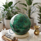 Malachite Crystal Sphere (50–55mm) – Natural Green Malachite Healing Crystal Ball for Meditation, Reiki, Chakra Balancing & Home Décor