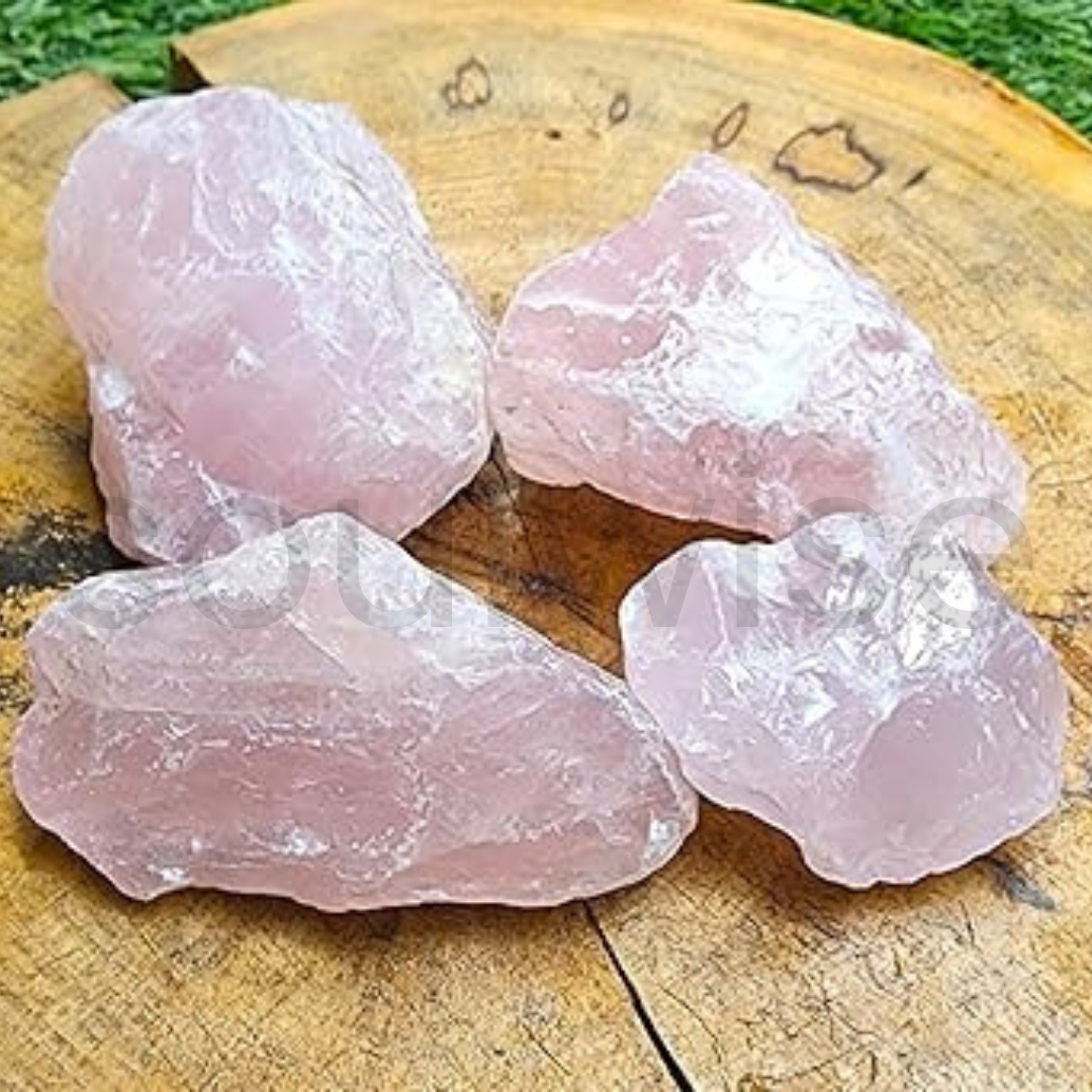Soulwise Rose Quartz Natural Crystal Healing/Rough Raw Stone, Reiki Stones Healing, Aura cleaning, enhance Positive energy (800 g)