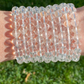 Clear Quartz (Sphatik) Bracelet 8mm – Natural Healing Crystal Beads for Clarity, Focus & Manifestation | Unisex Energy Stone
