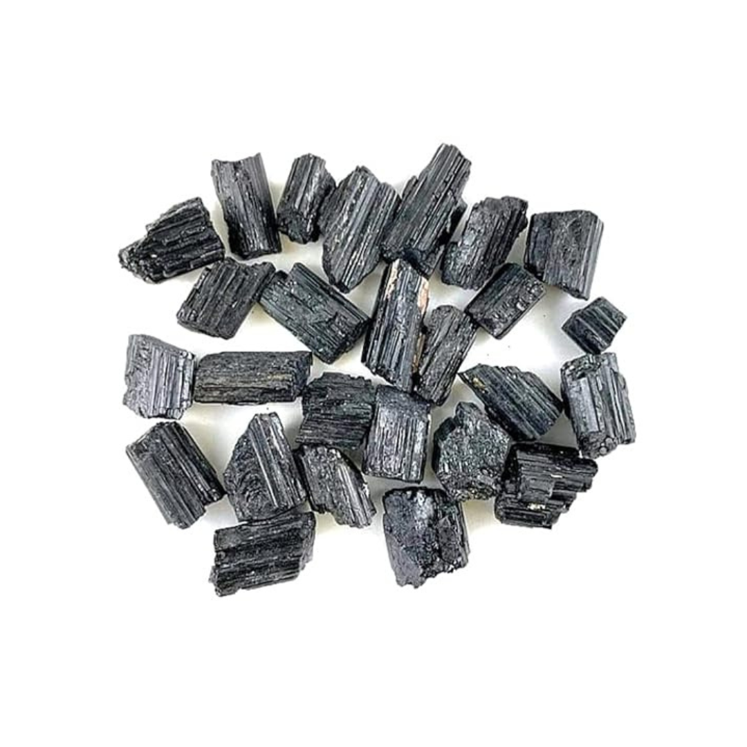 Black Tourmaline Raw Natural Stone – Unpolished Protection Crystal for Grounding, Energy Shield & Negativity Protection (50g)