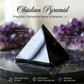 Natural Black Obsidian Crystal Pyramid – Gemstone Energy Pyramid for Protection, Grounding & Spiritual Décor