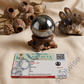 Hematite Crystal Sphere with Stand – Natural Healing Crystal Ball for Grounding, Protection & Mental Clarity | Reiki Meditation Chakra Healing Stone & Spiritual Home Décor