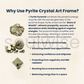 Soulwise Pyrite Crystal Art Framed with USB Light – Wealth & Prosperity Table and Wall Decor |