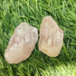 Raw Rose Quartz, Healing crystal, set of 2
