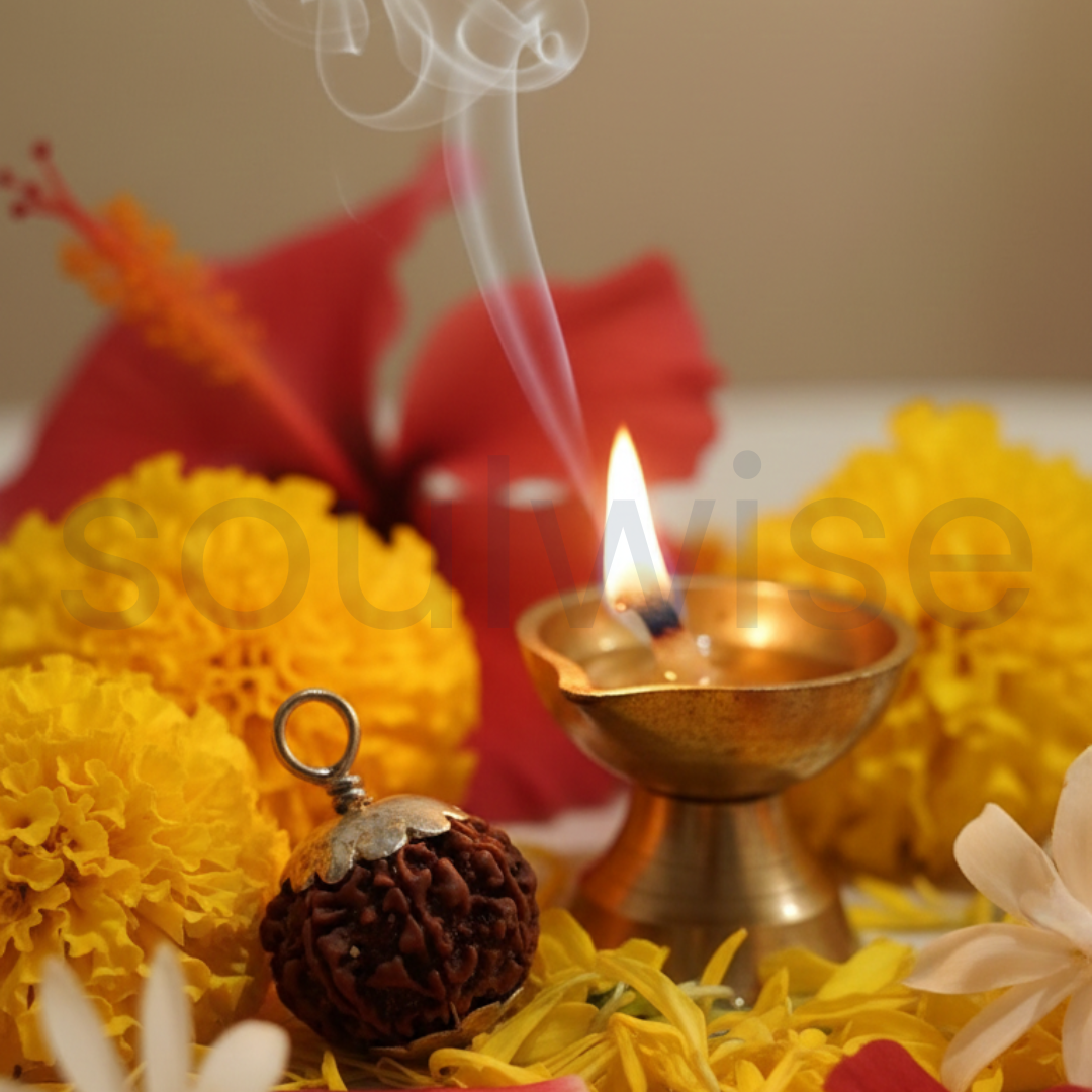 9 Mukhi Rudraksha Silver Pendant – Certified Nepalese Origin Bead for Strength, Protection & Positive Energy