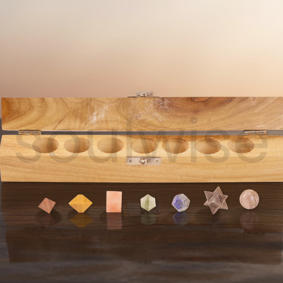 7 Chakra Sacred Geometry Crystal Set