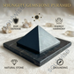 Natural Shungite Crystal Pyramid – Gemstone Energy Pyramid for Grounding, Protection & Spiritual Décor