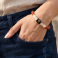 Virgo (Kanya Rashi) Zodiac Bracelet – Natural Carnelian & Clear Quartz Crystal Bracelet for Confidence, Focus & Clarity