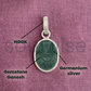 Green Jade /Aventurine Ganesha Pendant – Natural Crystal Ganesh Necklace for Luck, Prosperity & Obstacle Removal | Heart Chakra Healing