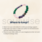 Soulwise Relationship Healing Crystal Bracelet: Amethyst, Rose Quartz & Green Aventurine for Harmony & Wellbeing , 8mm certified, unisex