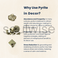 Soulwise Natural Pyrite chunks, for positive energy flow, Manifest money and Abundance, boost confidence, personal power, decor and gift (20g)