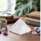 Natural Clear Quartz Crystal Pyramid – Sphatik Energy Pyramid for Healing, Meditation, Reiki & Vastu