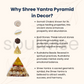 Laxmi Pyramid with Shubh Labh Selenite Plate | Diwali Puja & Vastu Combo for Wealth, Positivity & Gifting | Spiritual Decor for Home, Office, Shop