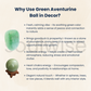 Soulwise Green Aventurine Healing Crystal Sphere Decor, Attract Good Luck, Opportunities, and Financial Success .