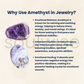 Soulwise Amethyst Thumb Stone – Polished Worry Stone for Anxiety Relief, Meditation, Reiki & Pocket Crystal Healing