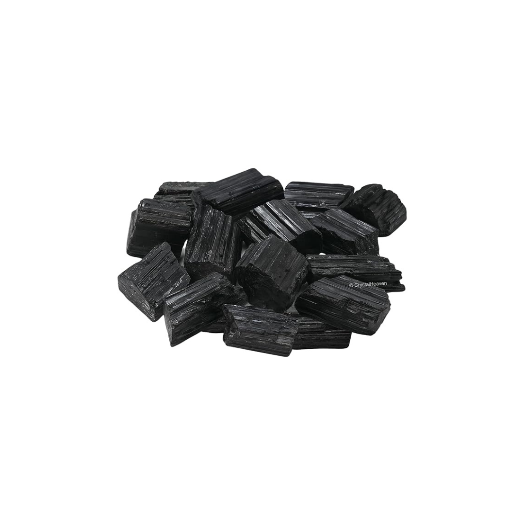 Black Tourmaline Raw Natural Stone – Unpolished Protection Crystal for Grounding, Energy Shield & Negativity Protection (50g)