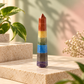 Seven Chakra Crystal Wand / Tower – Natural 7 Chakra Healing Gemstone Point for Energy Balancing, Positive Energy, Reiki, Meditation, Spiritual Alignment & Home Décor