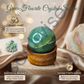 Green Fluorite Crystal Sphere (50–55mm) with Wooden Stand – Natural Healing Stone for Meditation, Chakra Balance, Focus & Home Décor