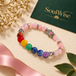 Rose Quartz Bracelet with 7 Chakra Beads & Hamsa Hand Charm – Natural Pink Healing Crystal Bracelet for Love, Protection, Emotional Balance, Positive Energy, Reiki & Spiritual Harmony | Unisex Gemstone Jewelry