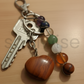 Seven Chakra Bead Keychain with Random Crystal Heart Stone – Natural Healing Energy Keyring for Positivity, Balance & Protection