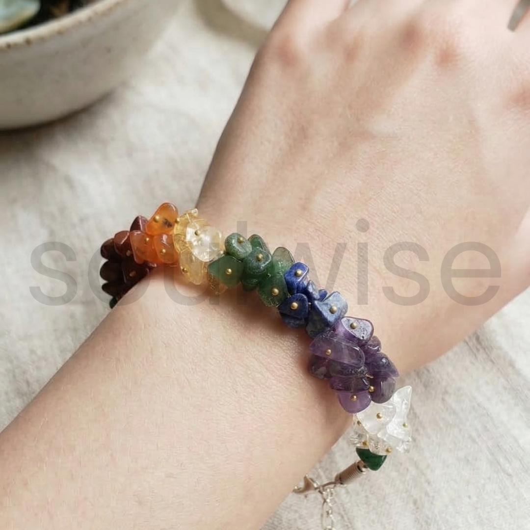 Seven Chakra Healing Bracelet – Align Energy Centers, Enhance Positivity, Reduce Stress, and Boost Emotional & Spiritual Wellbeing