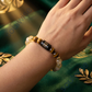 Pisces (Meen Rashi) Zodiac Bracelet – Citrine & Tiger Eye Crystal Bracelet for Confidence, Prosperity & Positive Energy