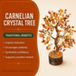 Carnelian Crystal Tree, 8 inches Tall for Passion, Joy, Positive Energy & Happiness